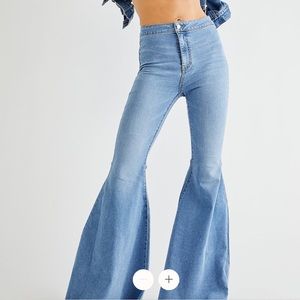 Just Float On Flare Jeans by Free People